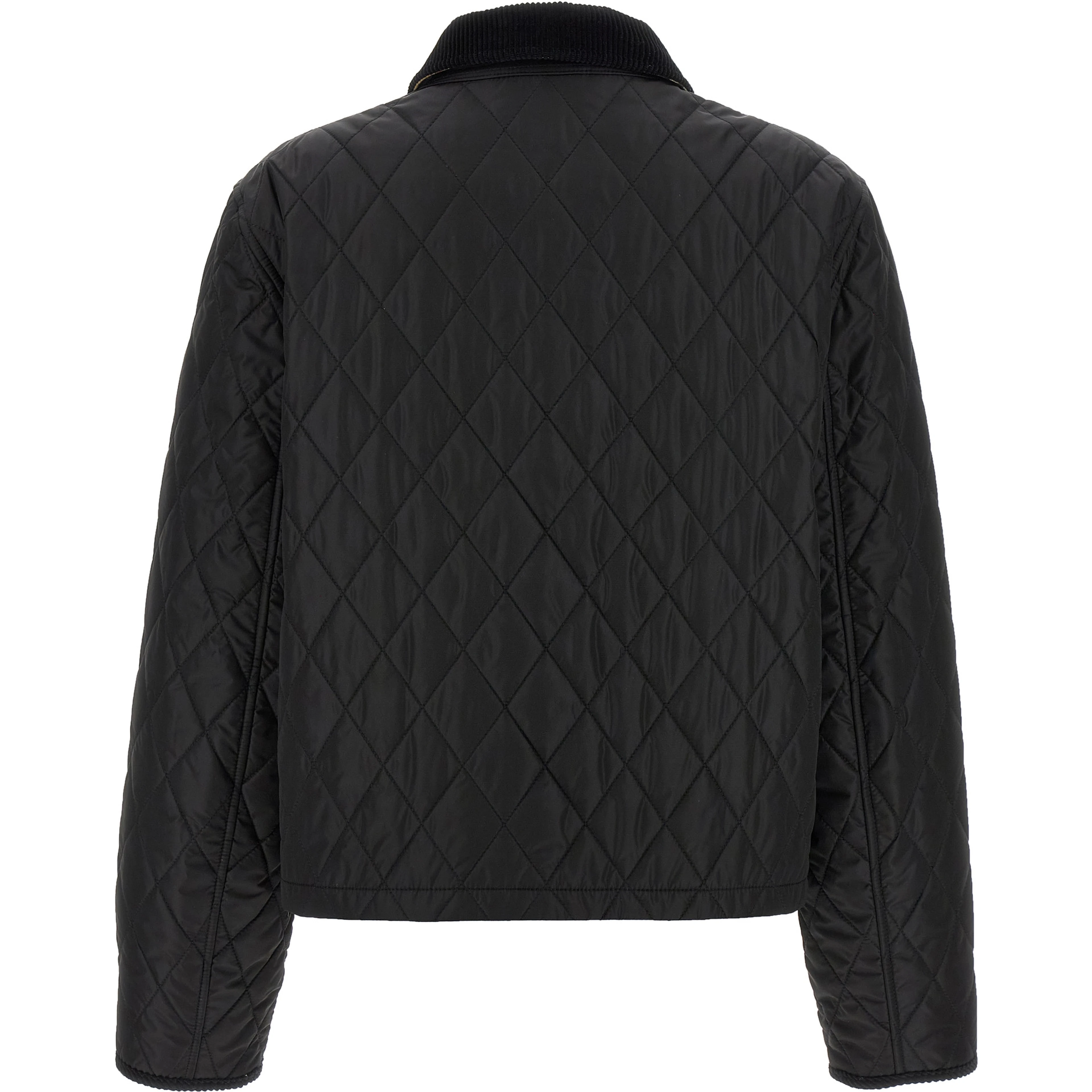 Black Polyamide Full-Length Jacket
