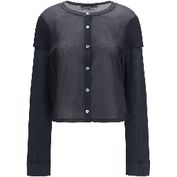 Black Cotton Cardigan