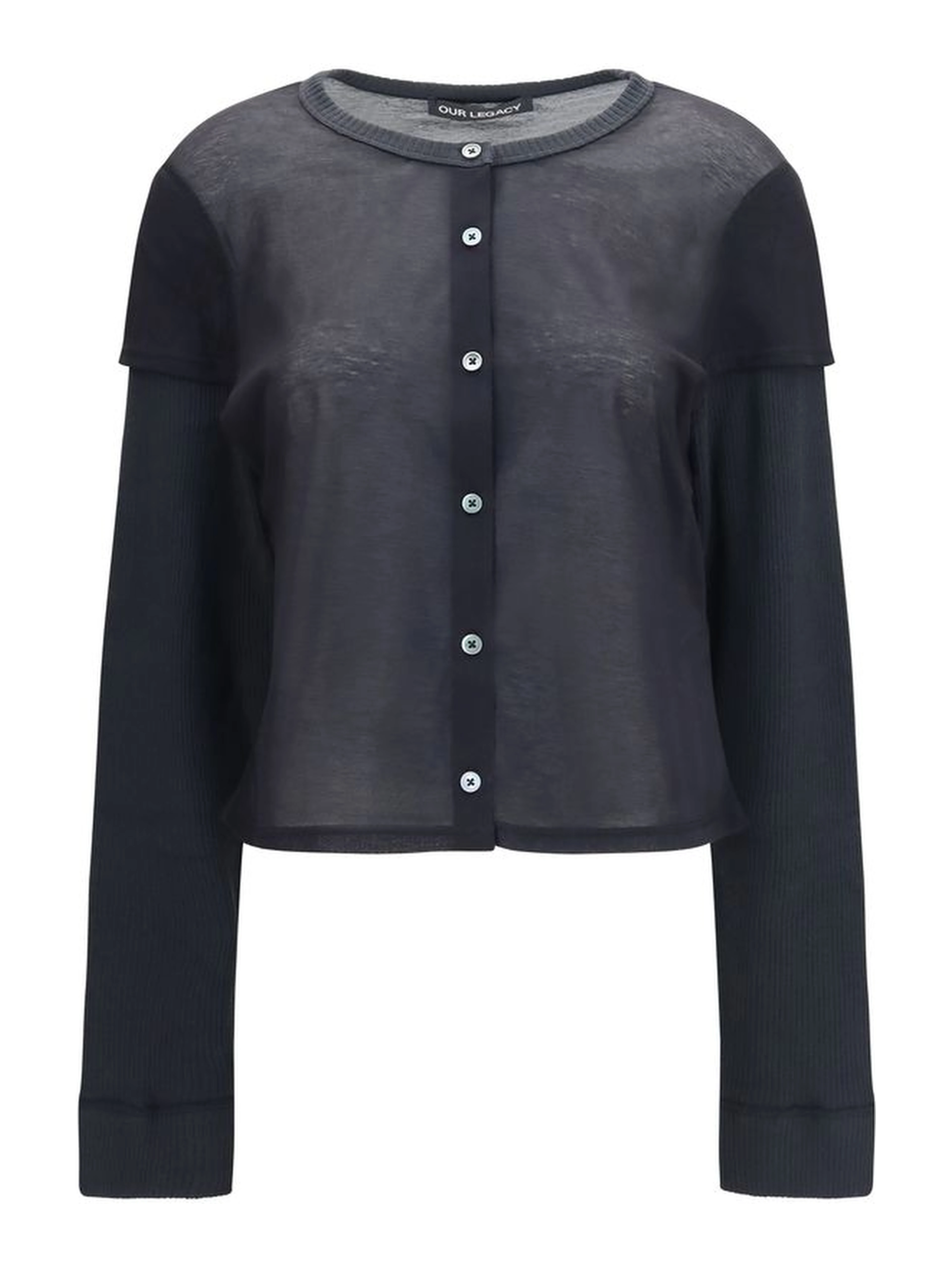 Black Cotton Cardigan