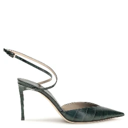 Bicolor Calf Leather Bos Taurus High Heel Pumps