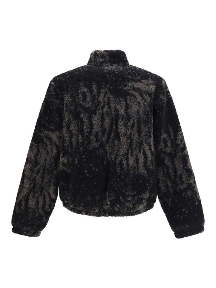 Brown Polyester Full-Length Jacket alternative