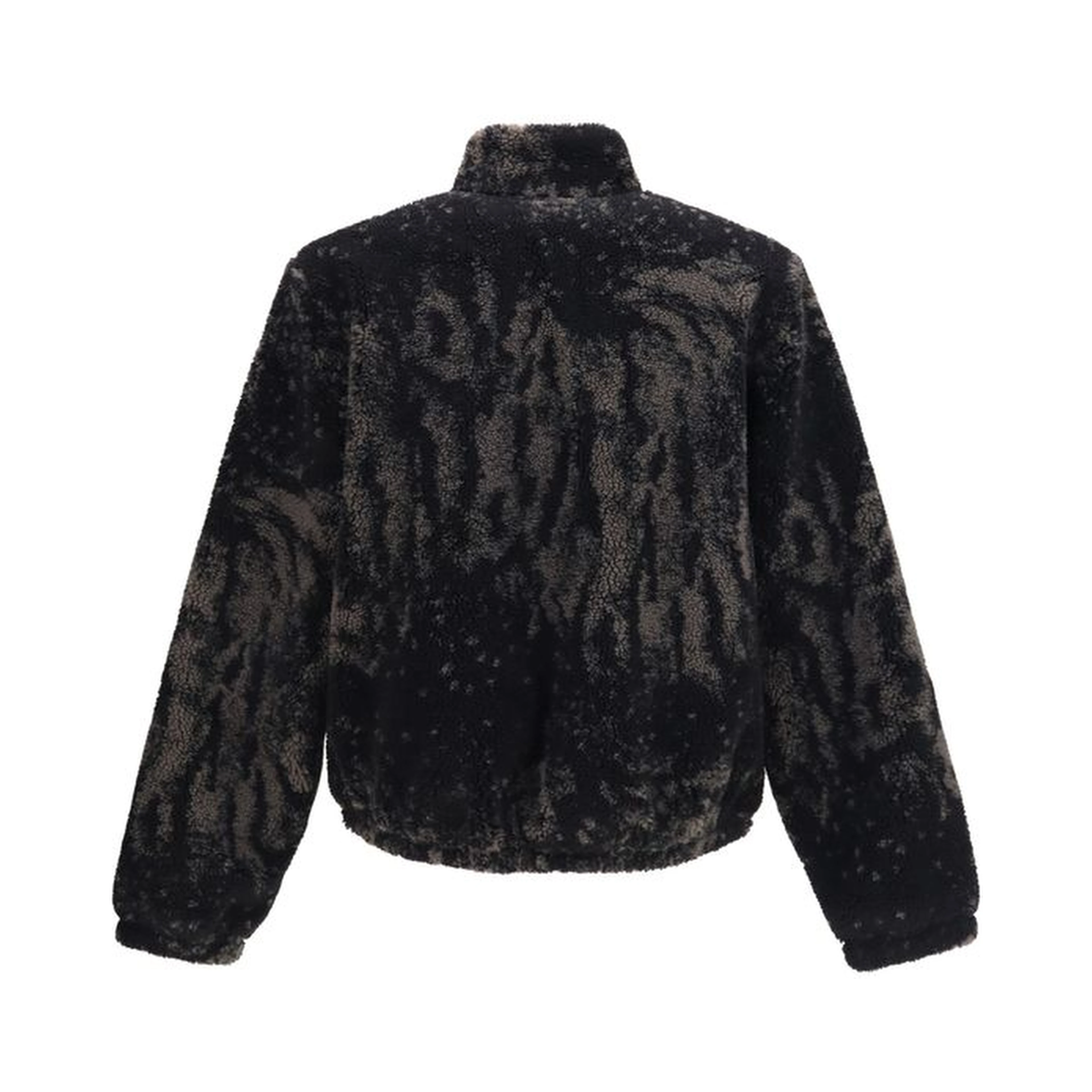 Brown Polyester Full-Length Jacket