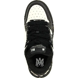 Bicolor Bovine Leather Athletic Sneakers