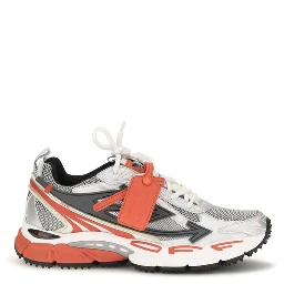 Red Polyethylene Athletic Sneakers