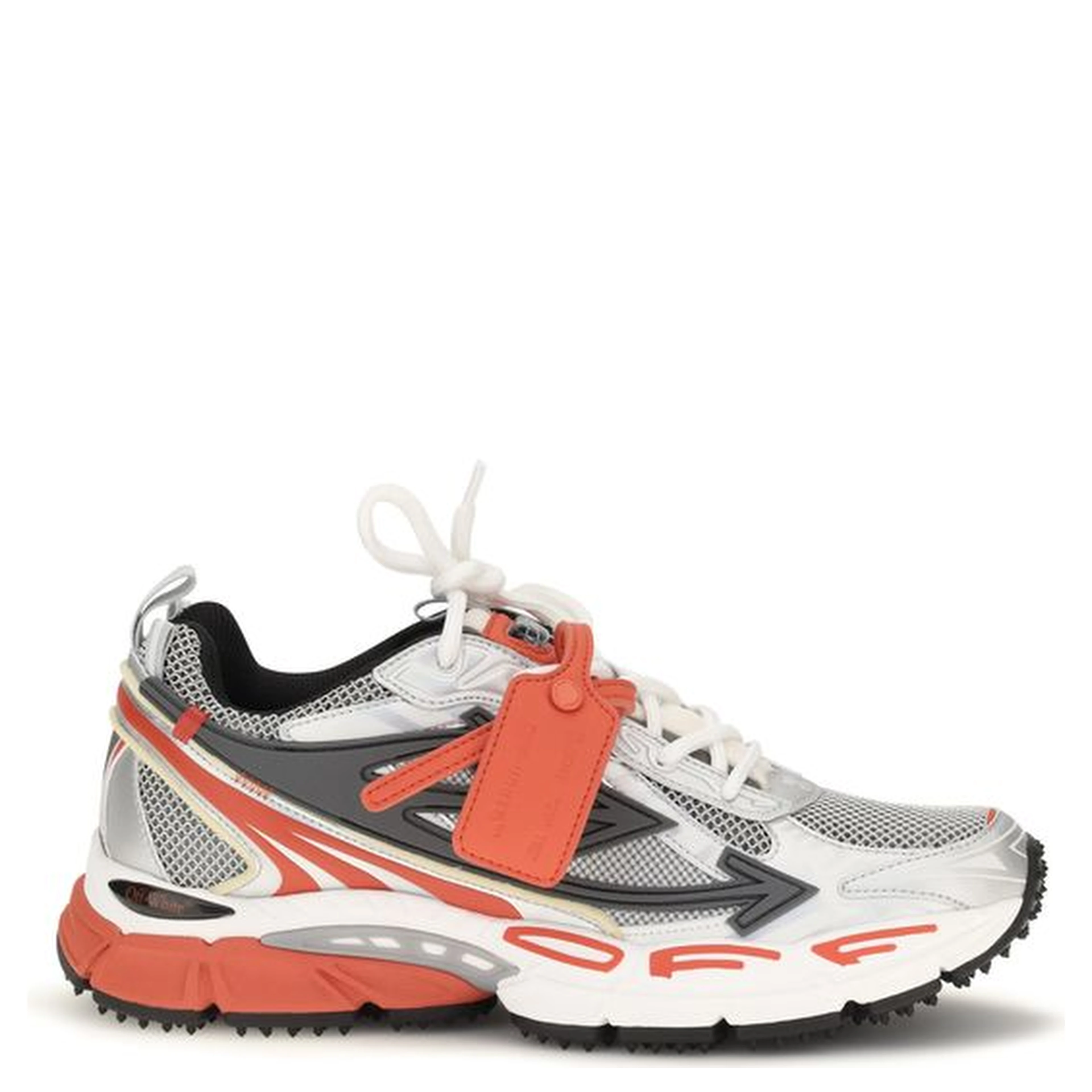 Red Polyethylene Athletic Sneakers