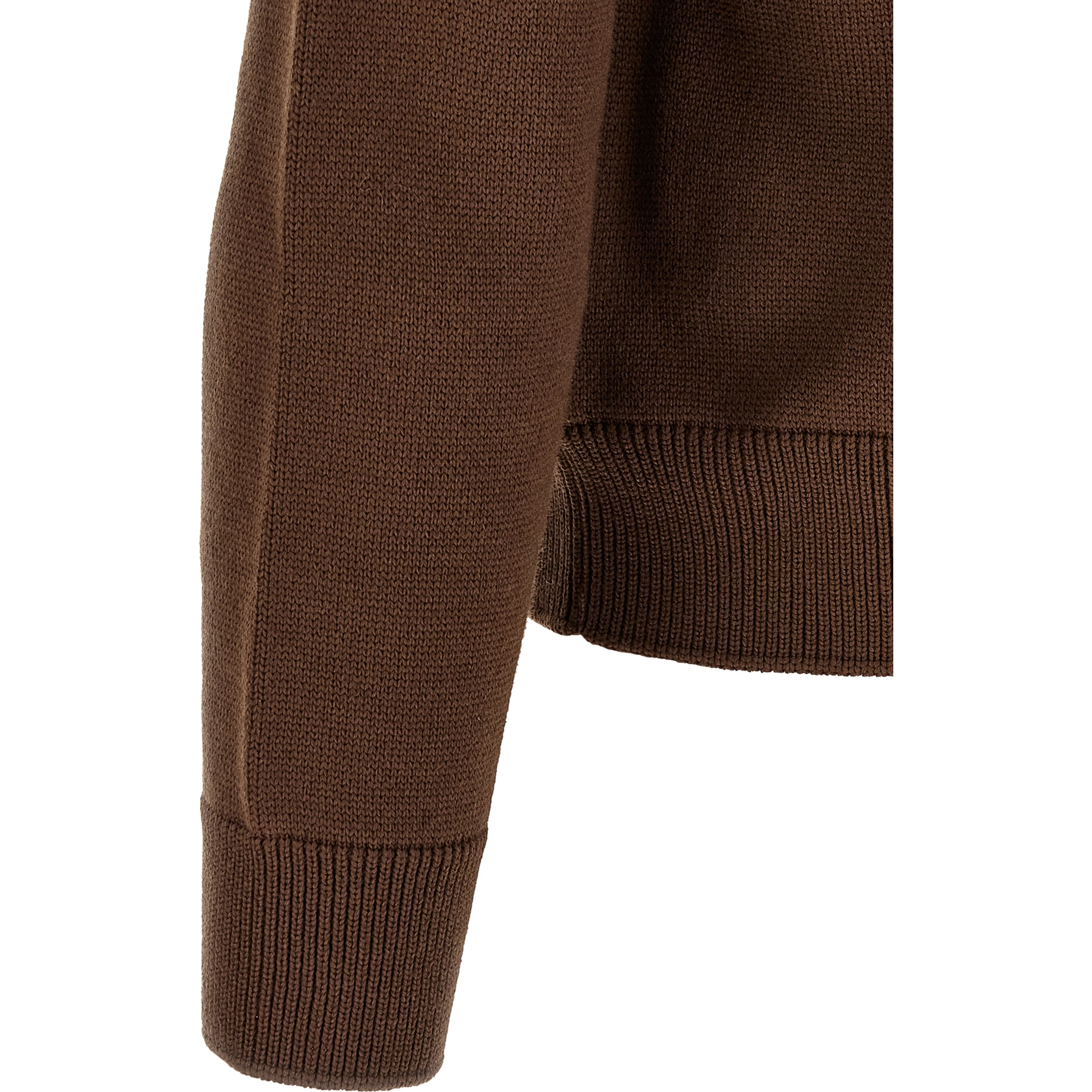 Brown Polyamide Cardigan