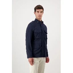 Navy Blue Cotton Jacket
