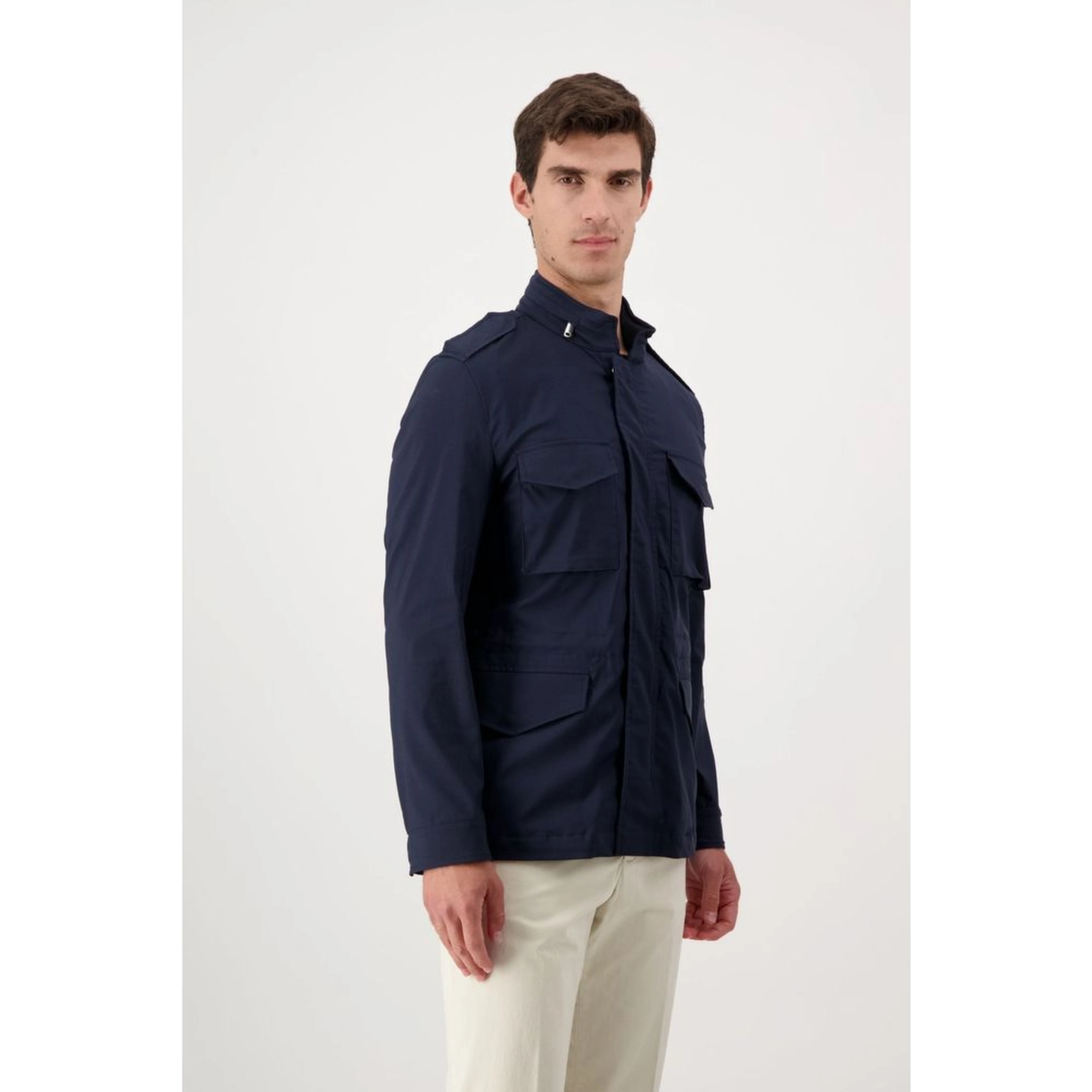 Navy Blue Cotton Jacket