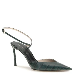 Bicolor Calf Leather Bos Taurus High Heel Pumps