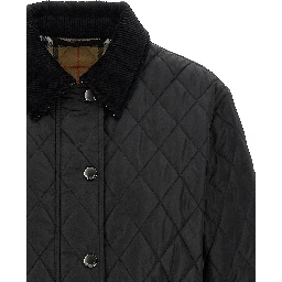 Black Polyamide Full-Length Jacket
