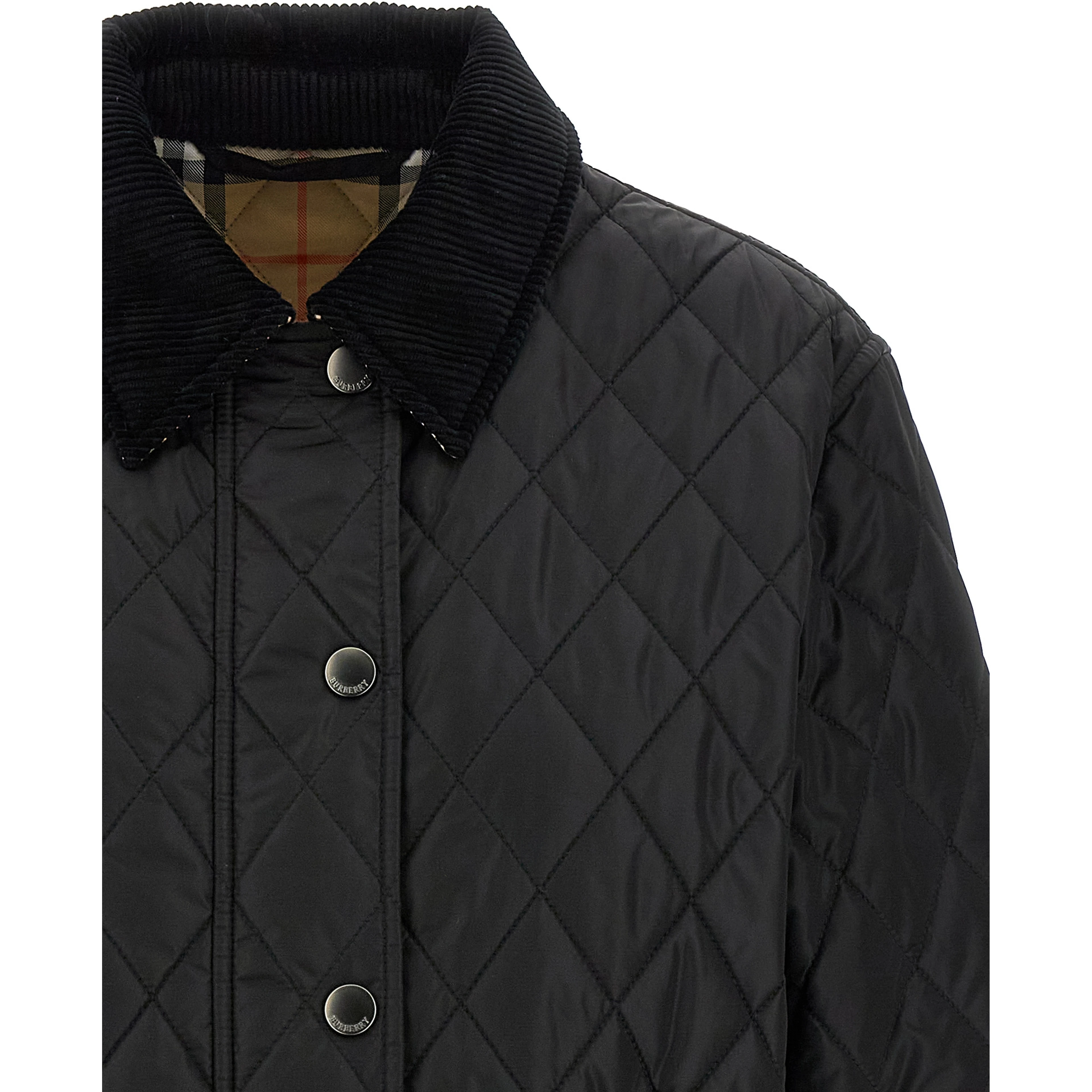 Black Polyamide Full-Length Jacket