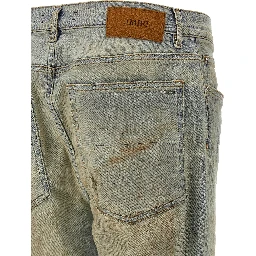 Beige Cotton Jeans Denim