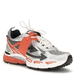 Red Polyethylene Athletic Sneakers