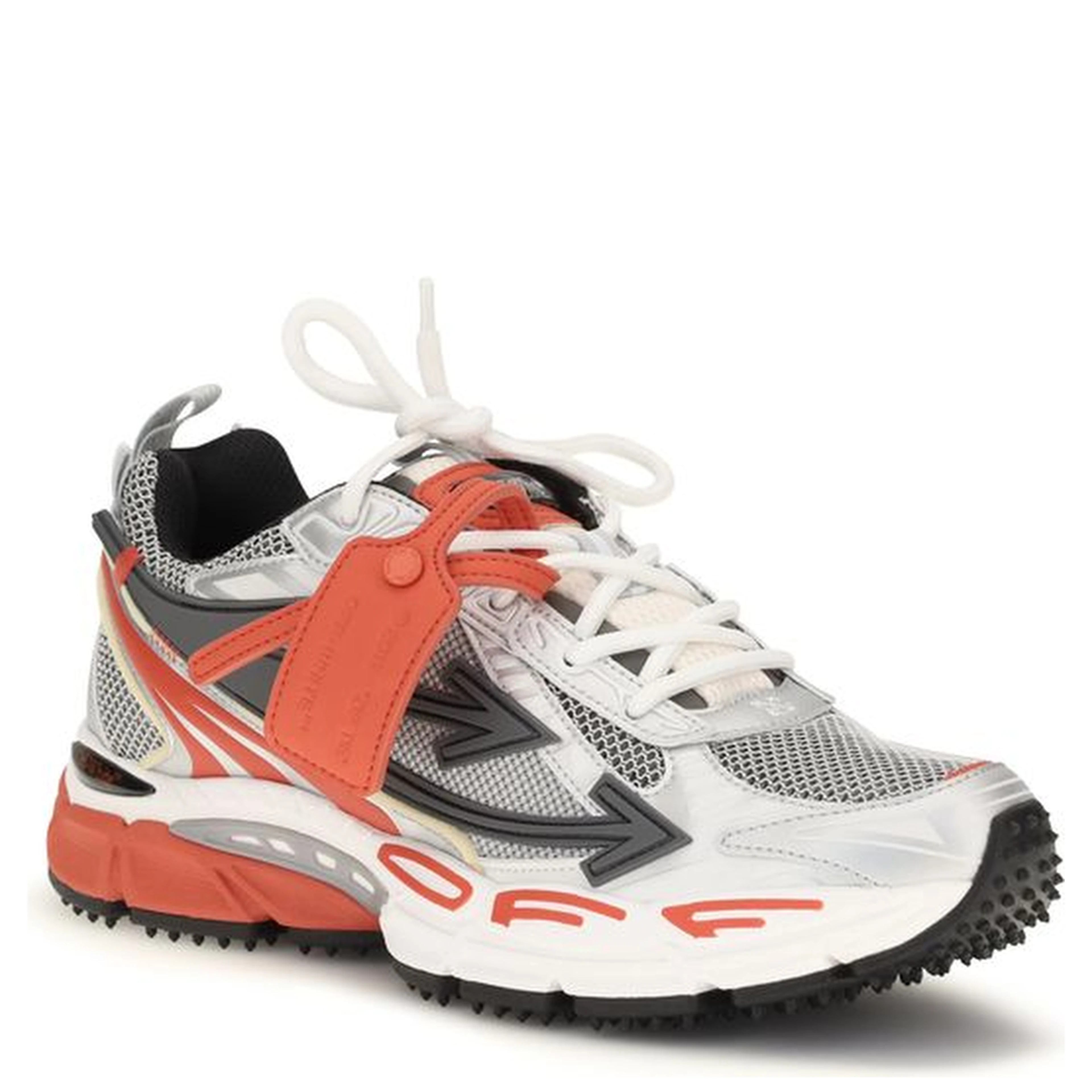 Red Polyethylene Athletic Sneakers