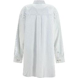 White Modal Pattern Shirt