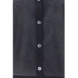 Black Cotton Cardigan