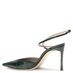 Bicolor Calf Leather Bos Taurus High Heel Pumps