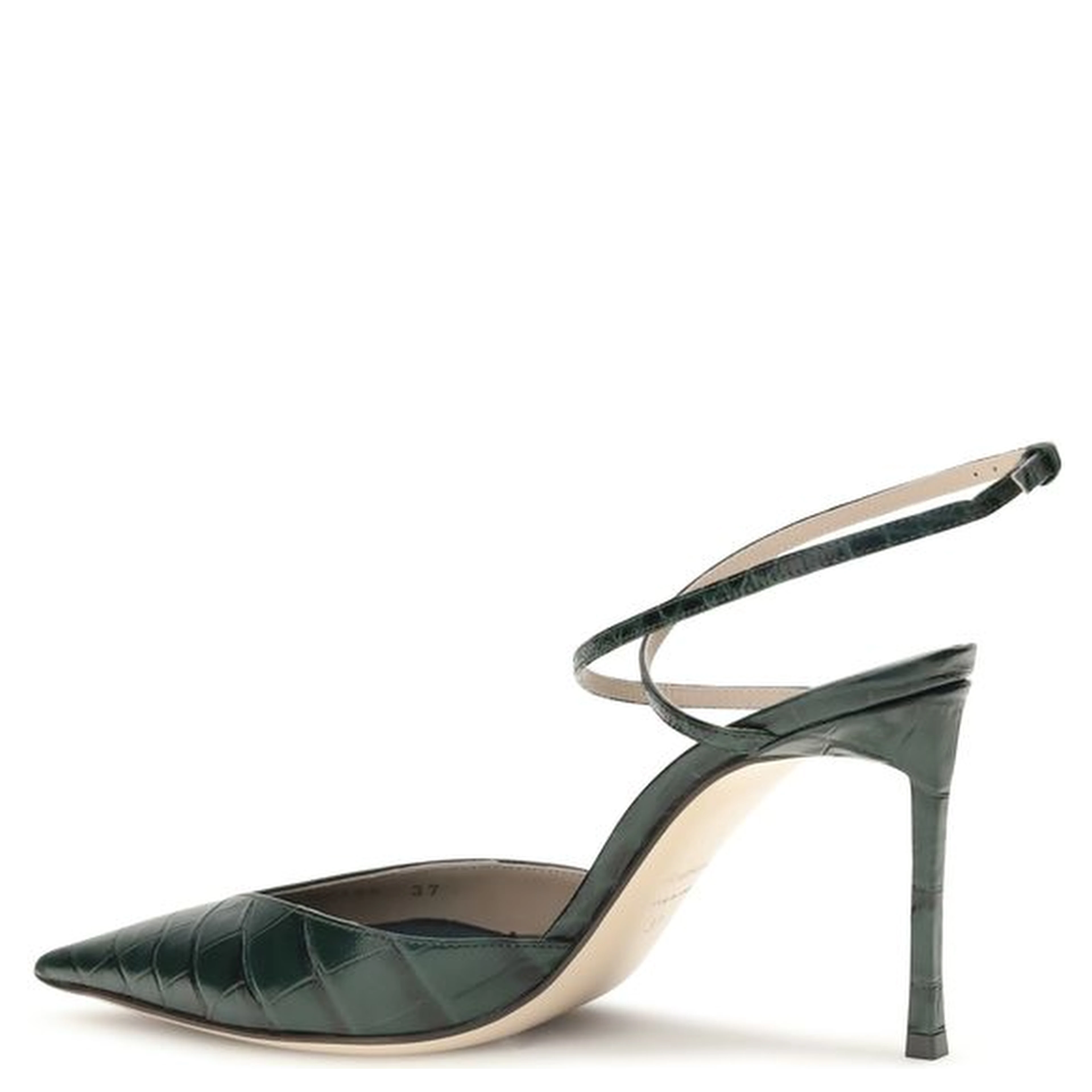 Bicolor Calf Leather Bos Taurus High Heel Pumps