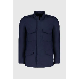 Navy Blue Cotton Jacket