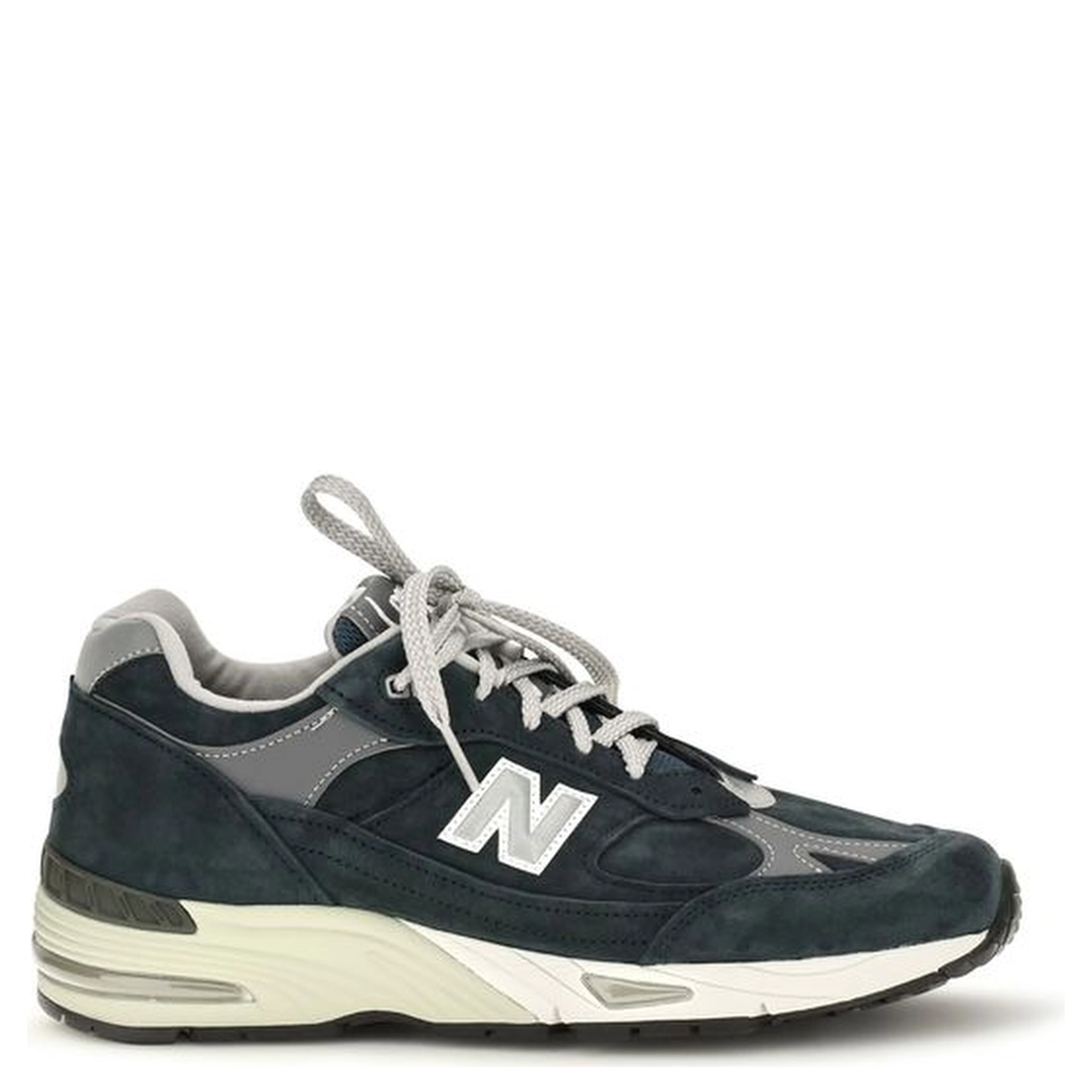 Blue Suede Leather Athletic Sneakers