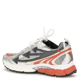 Red Polyethylene Athletic Sneakers