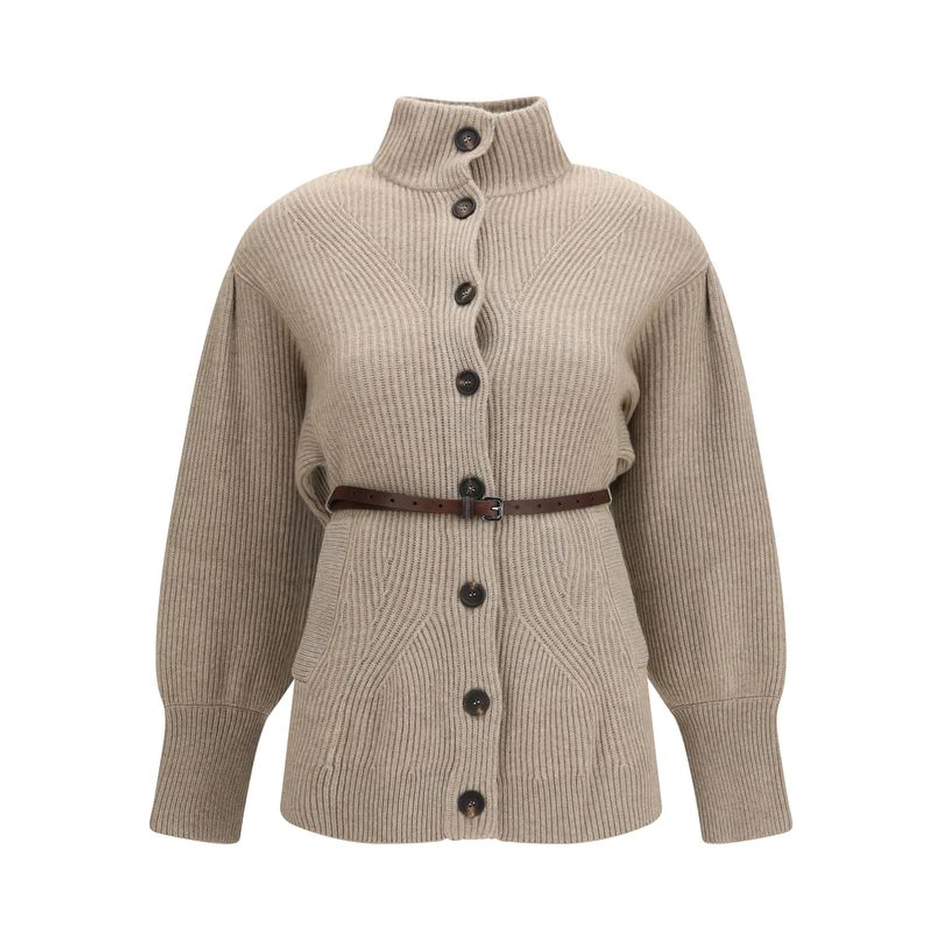 Beige Wool Oves Aries Cardigan