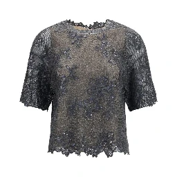 Gray Mohair Blouse