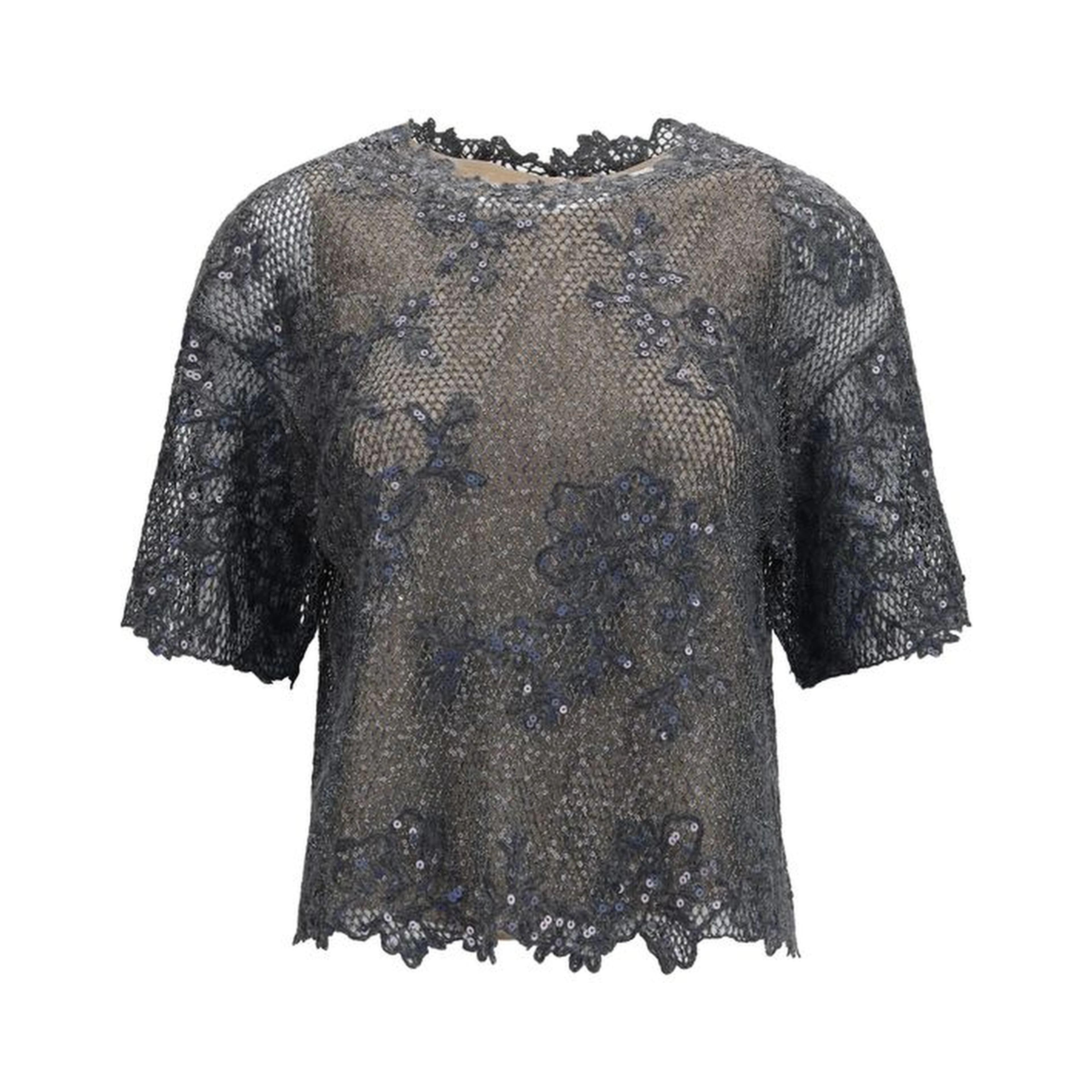 Gray Mohair Blouse