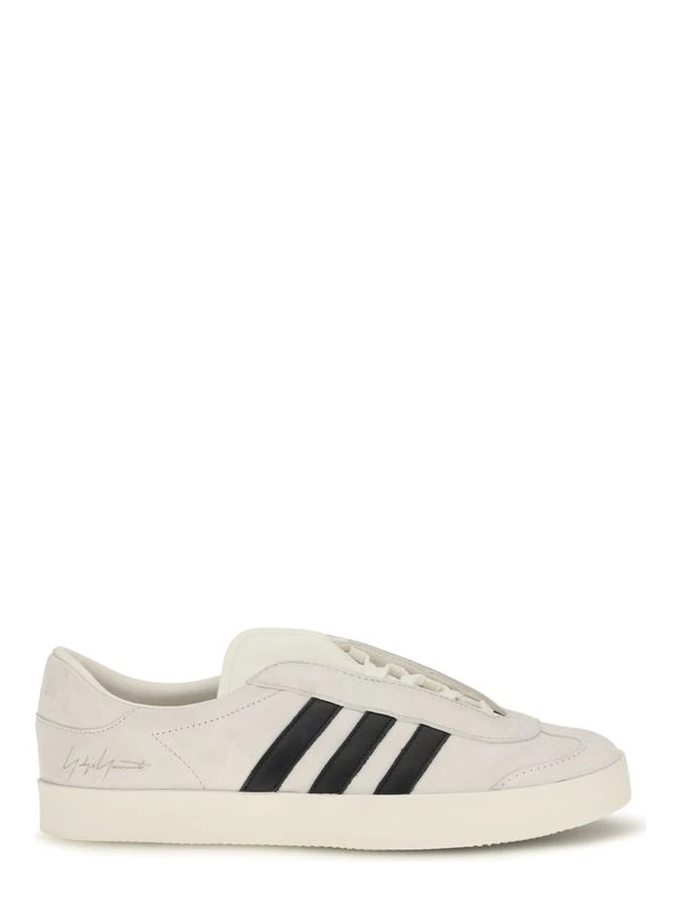 White Calf Leather Bos Taurus Sneakers