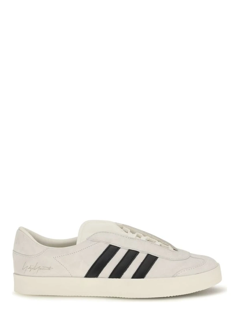 White Calf Leather Bos Taurus Sneakers