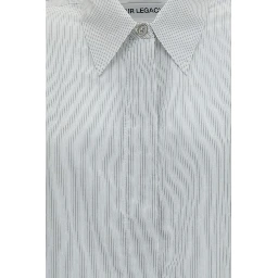 White Modal Pattern Shirt