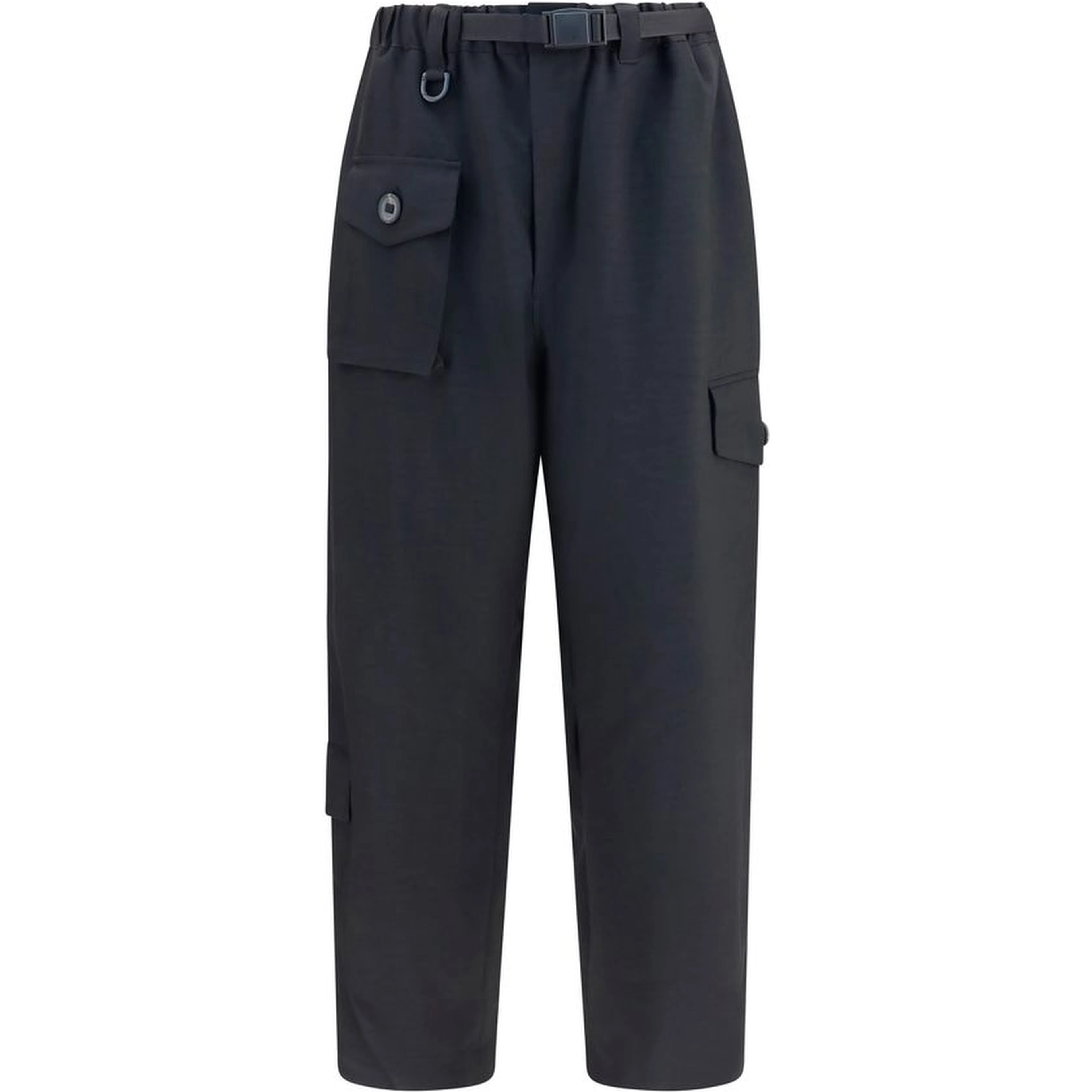 Black Polyester Athletic Pants