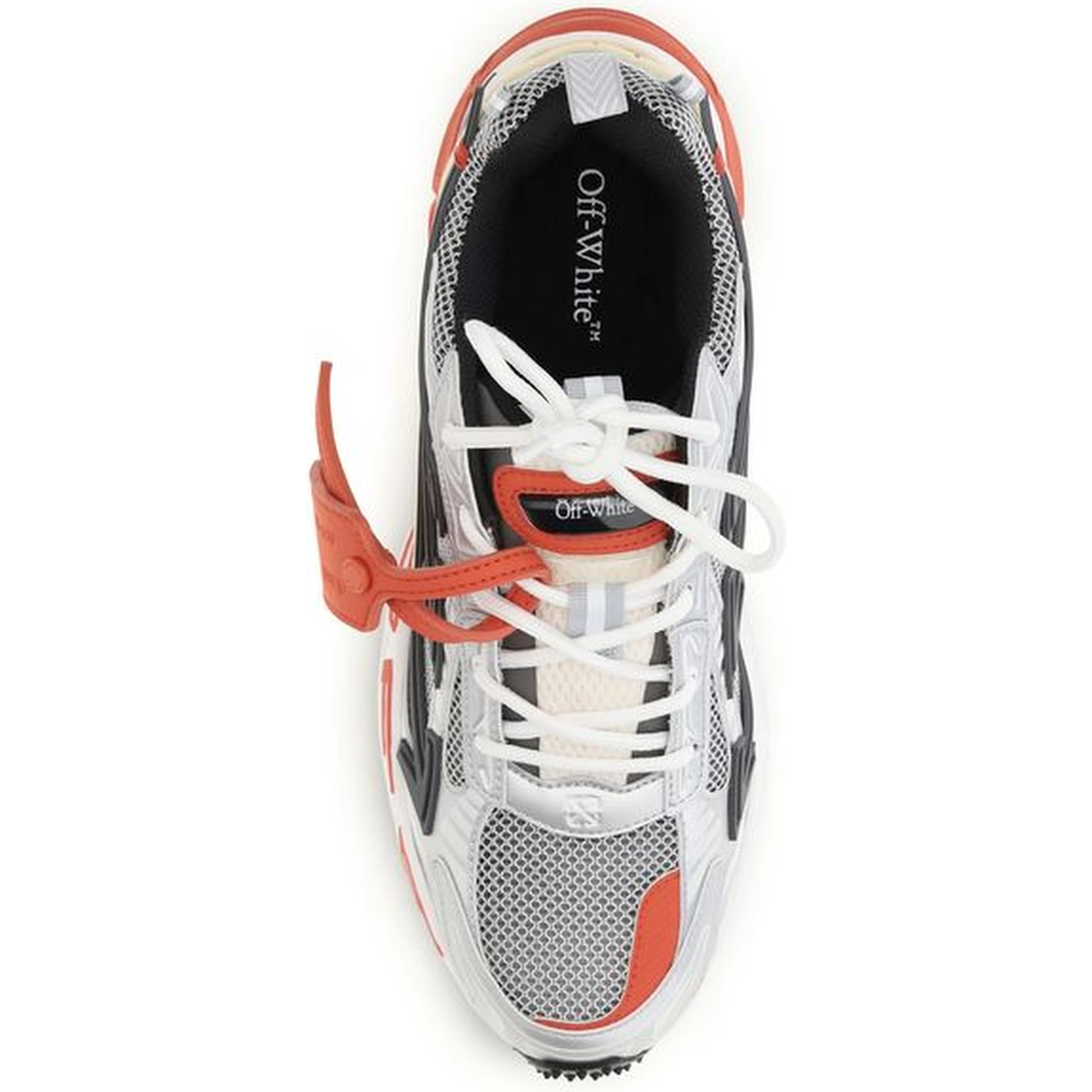 Red Polyethylene Athletic Sneakers