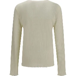 Beige Cotton Sweatshirt