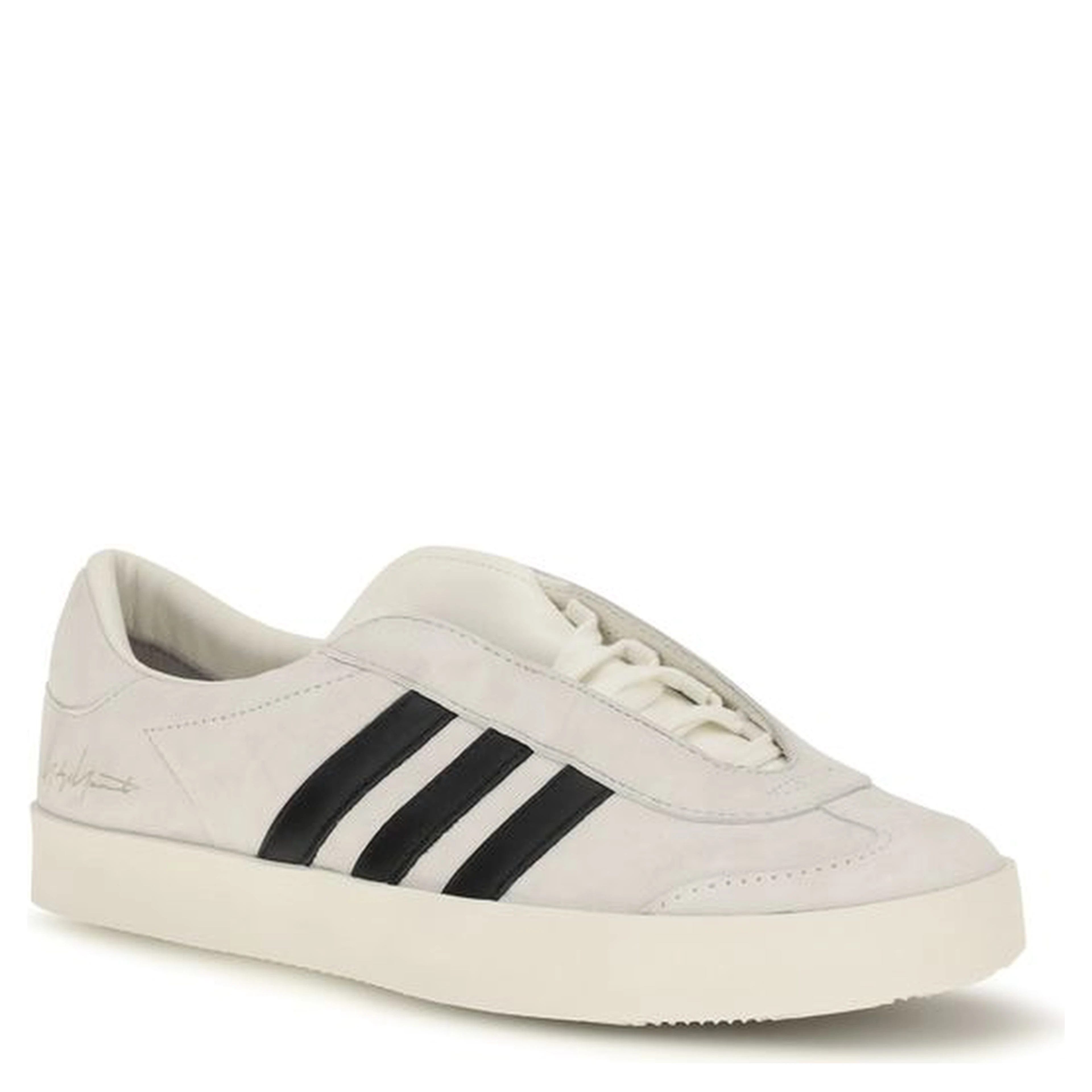 White Calf Leather Bos Taurus Sneakers