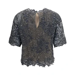 Gray Mohair Blouse
