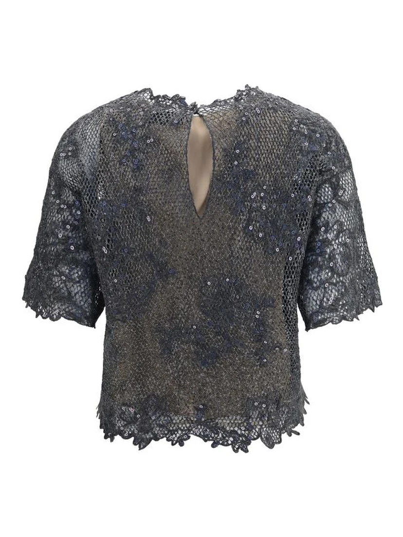 Gray Mohair Blouse