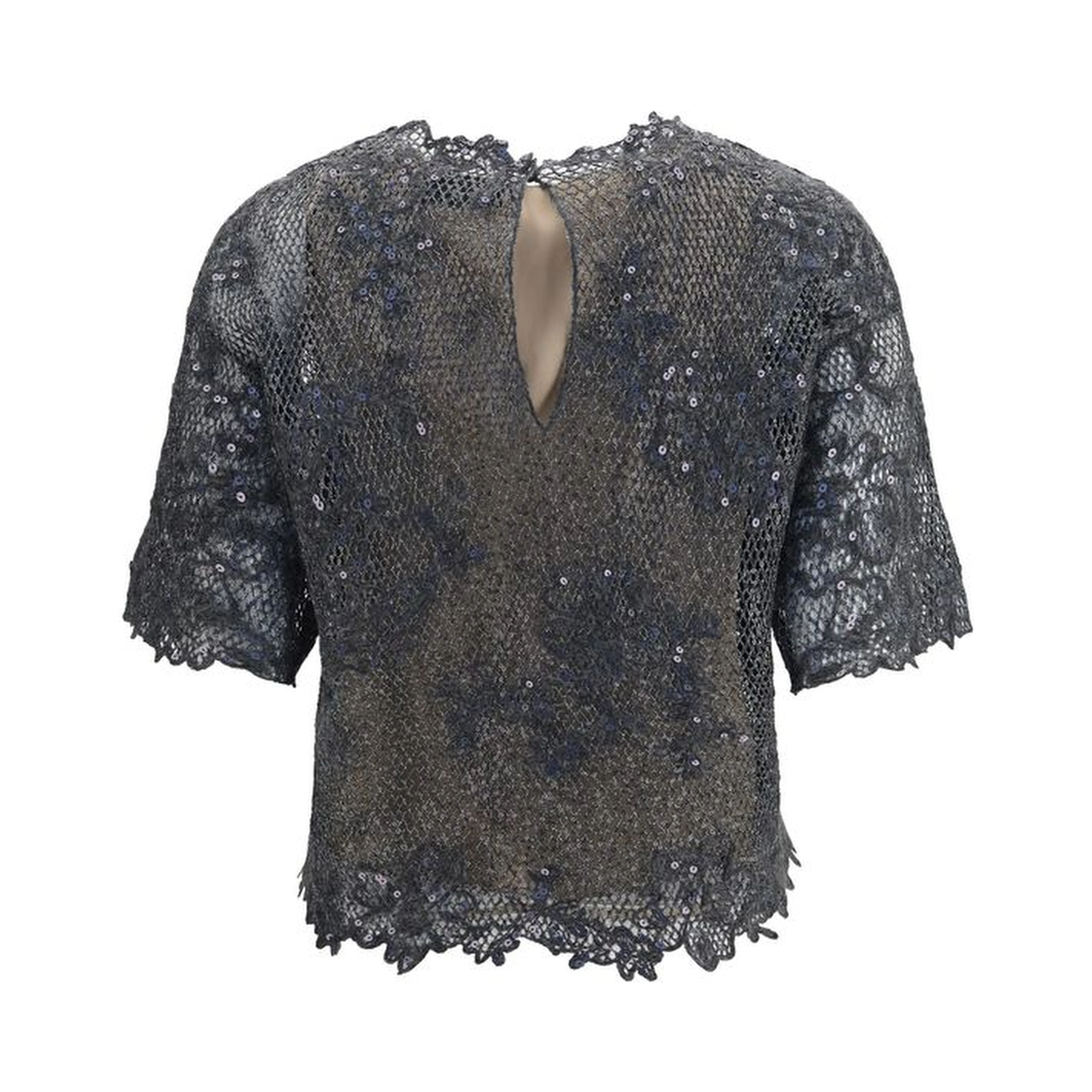 Gray Mohair Blouse