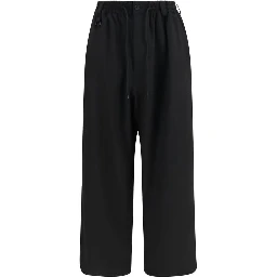 Black Wool Oves Aries Casual Pants