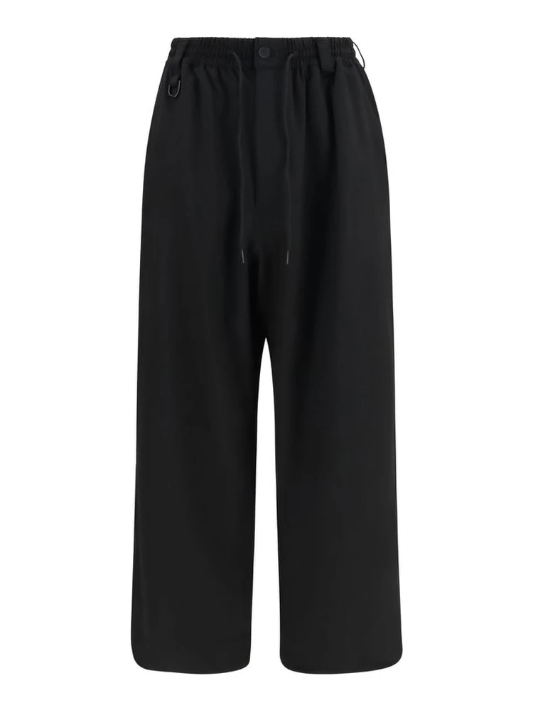 Black Wool Oves Aries Casual Pants