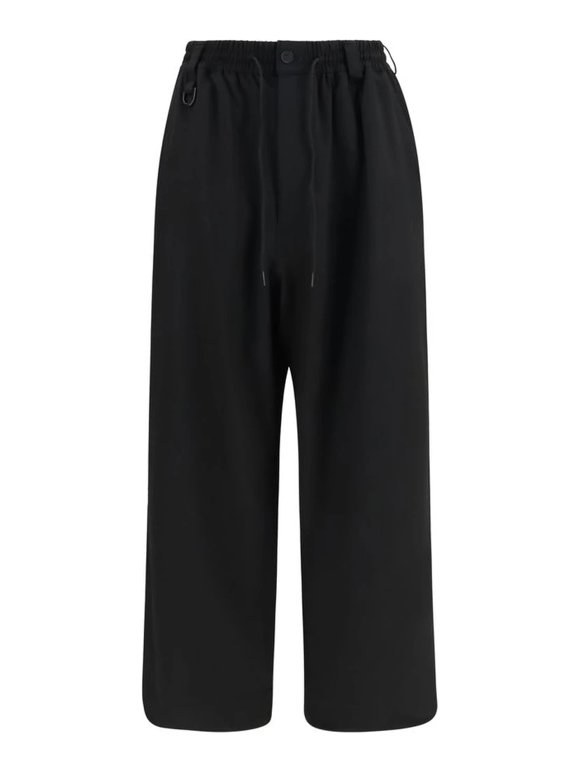 Black Wool Oves Aries Casual Pants