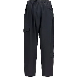 Black Polyester Athletic Pants