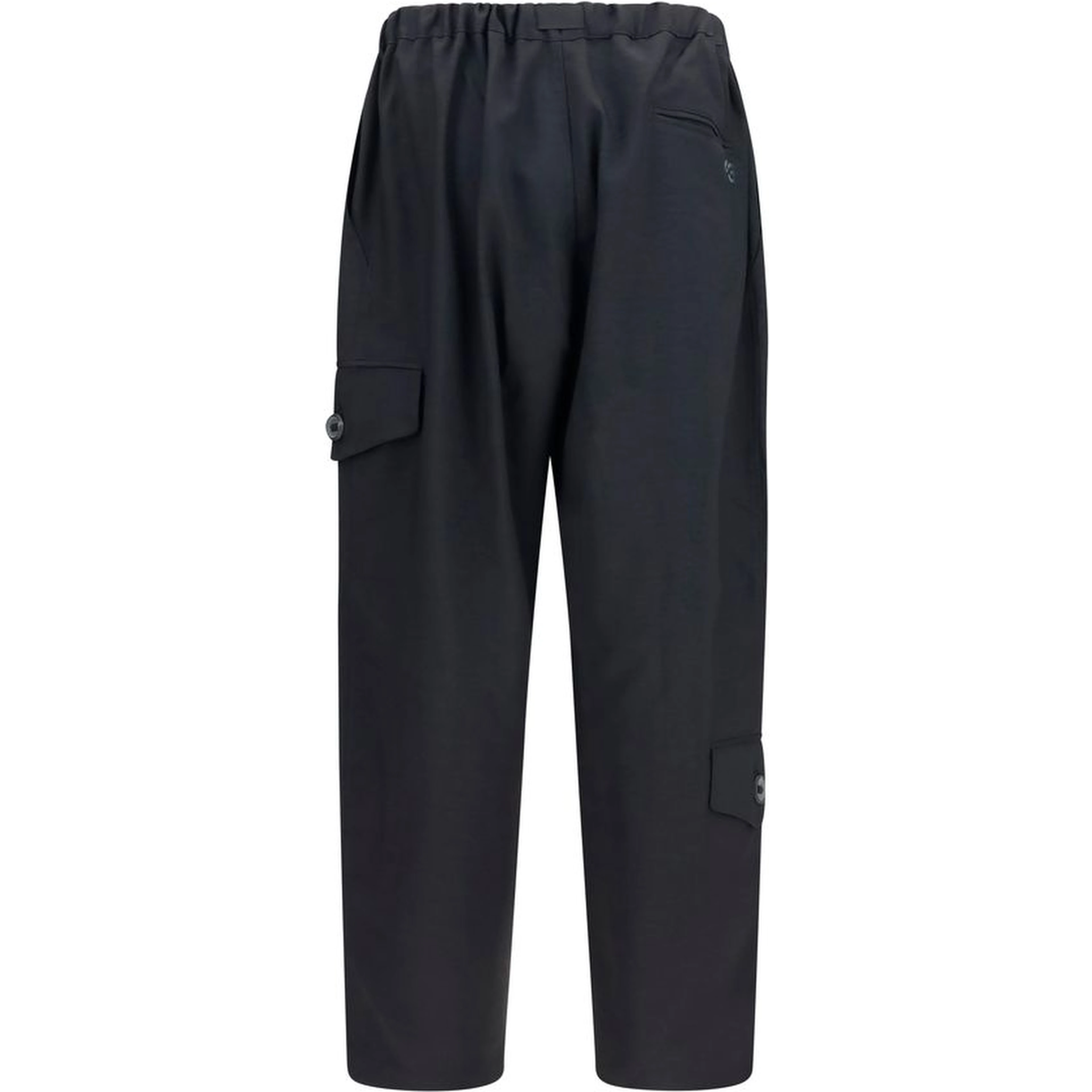 Black Polyester Athletic Pants