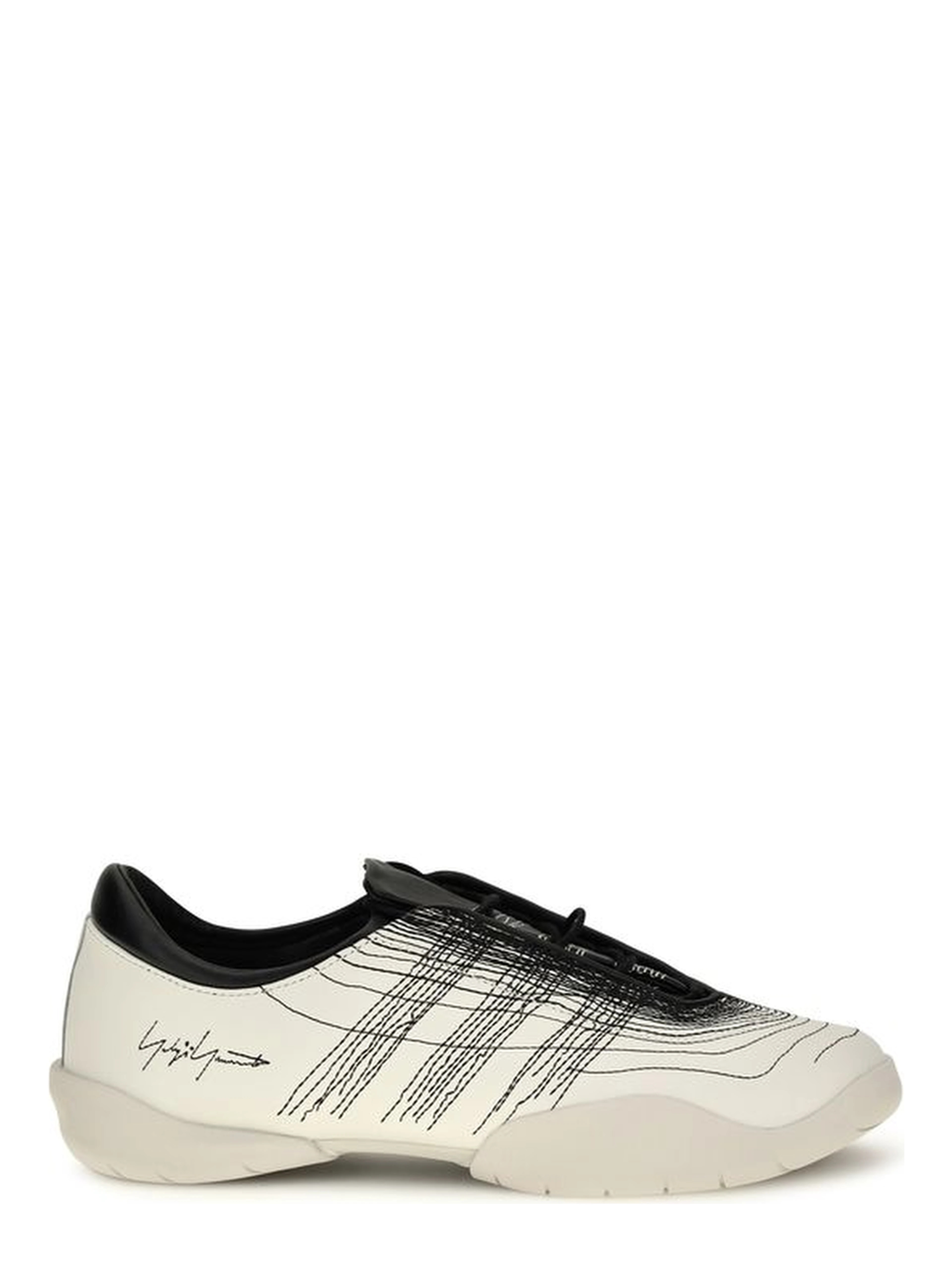 Beige Calf Leather Bos Taurus Sneakers