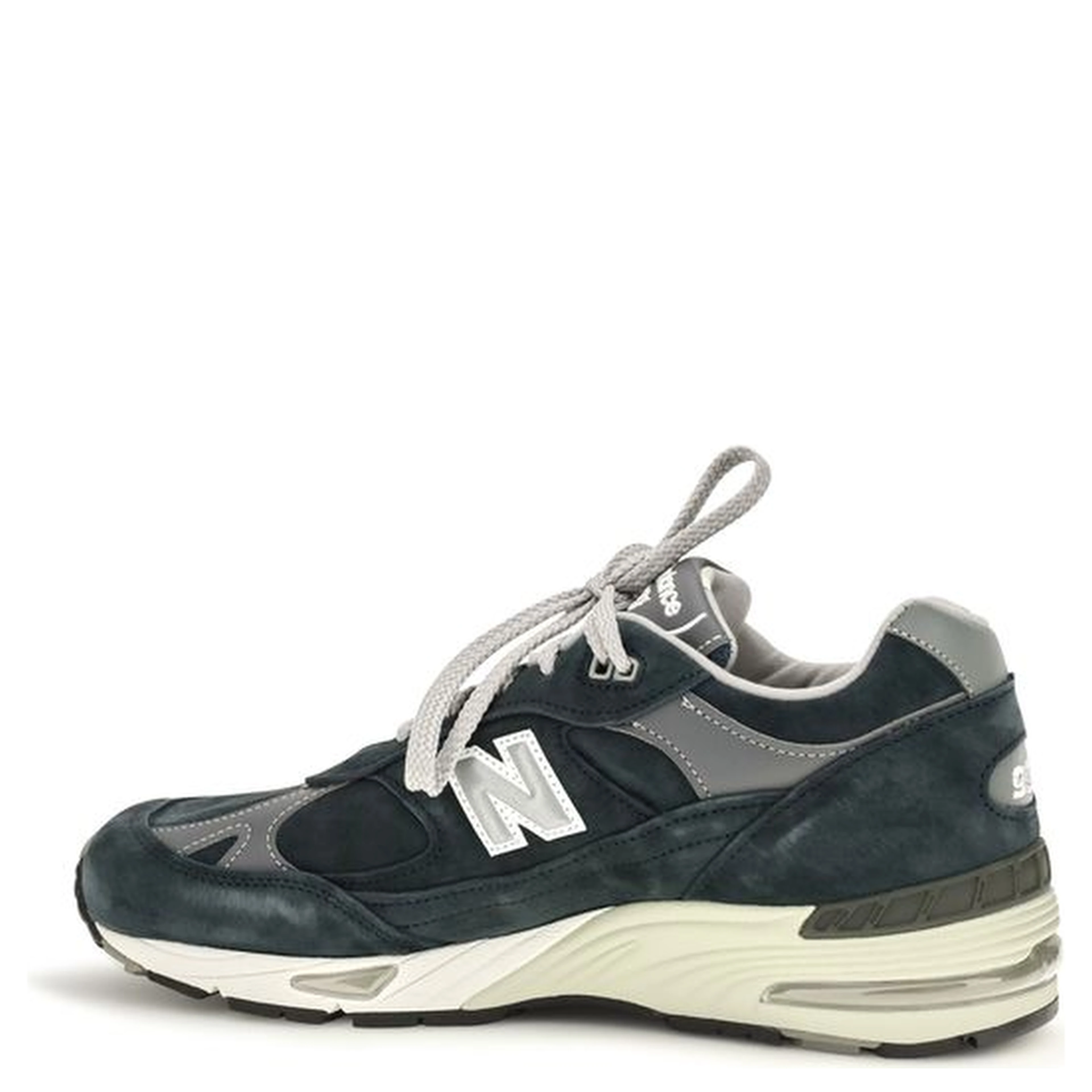 Blue Suede Leather Athletic Sneakers