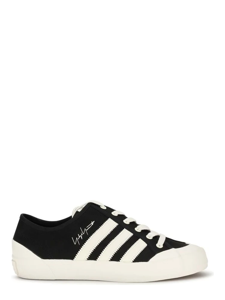 Black Fabric Low Top Sneakers