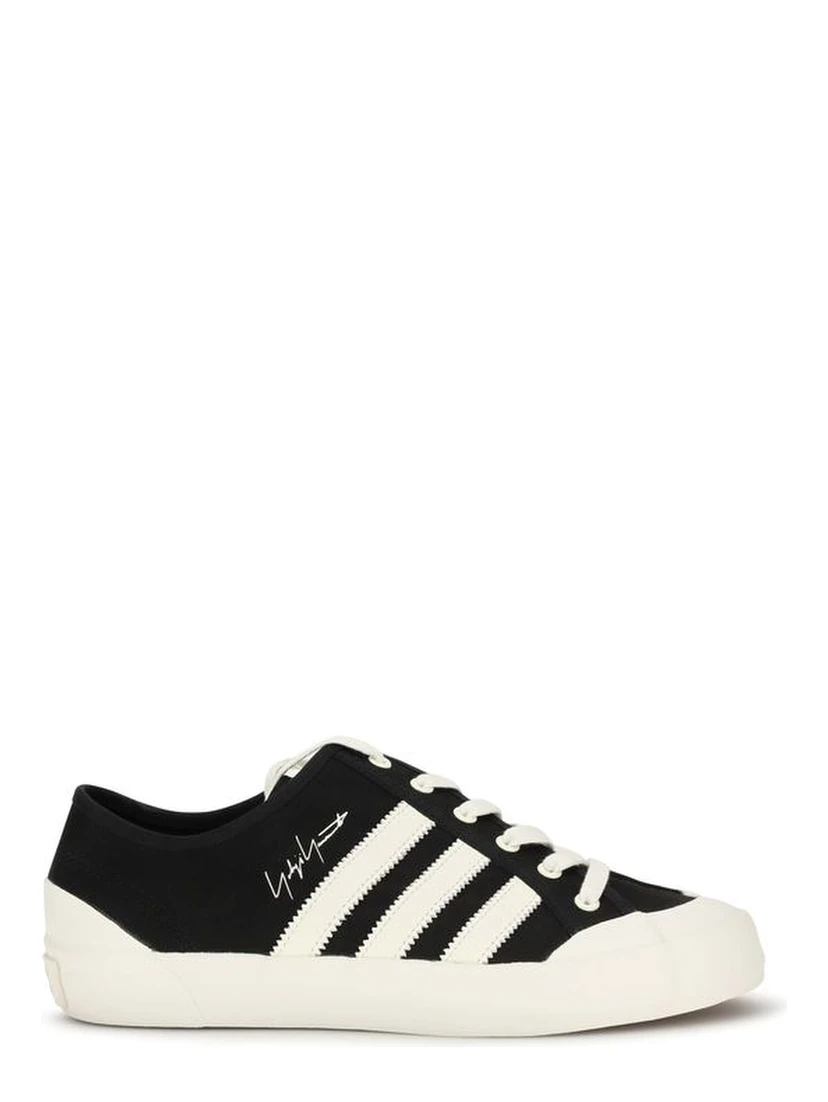Black Fabric Low Top Sneakers