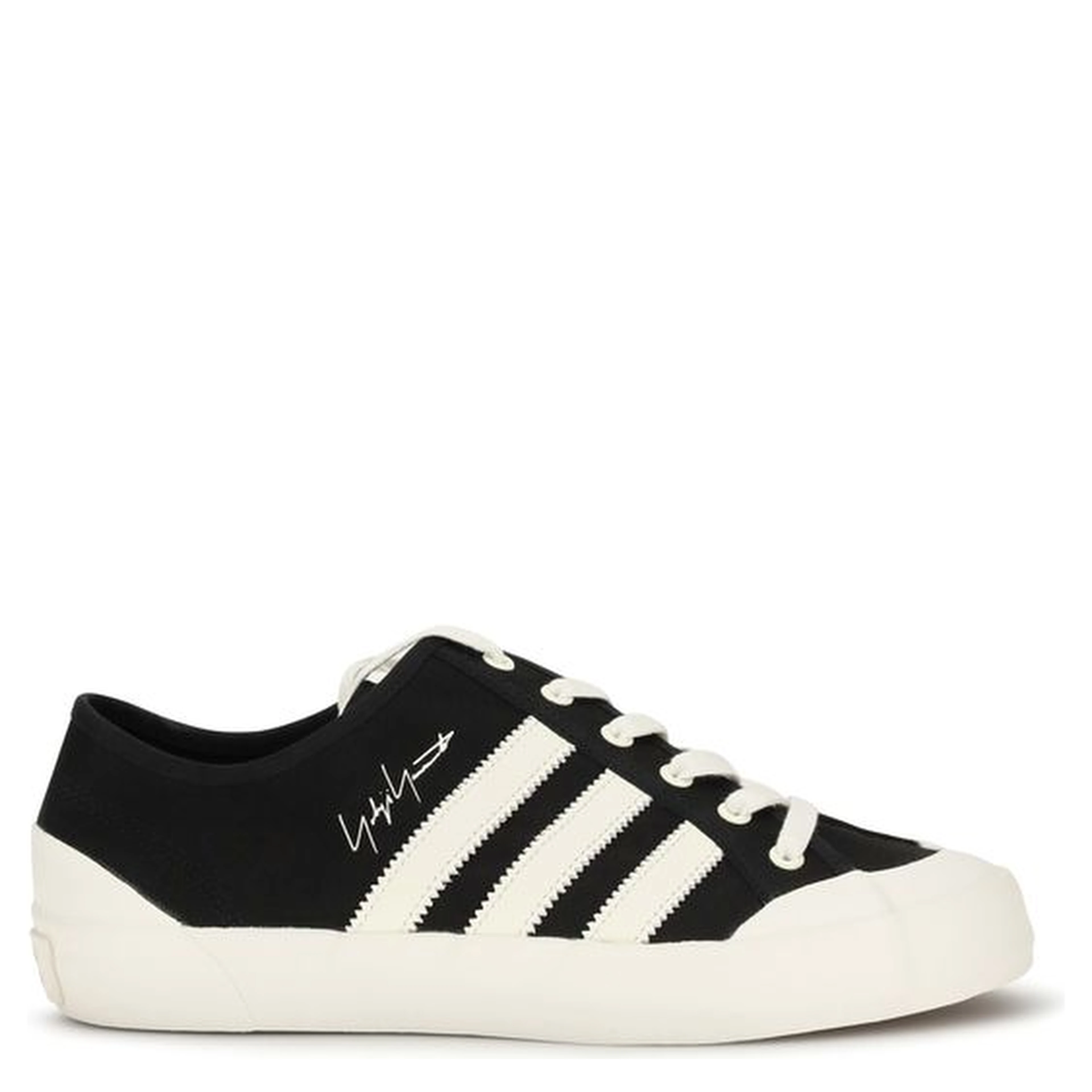 Black Fabric Low Top Sneakers