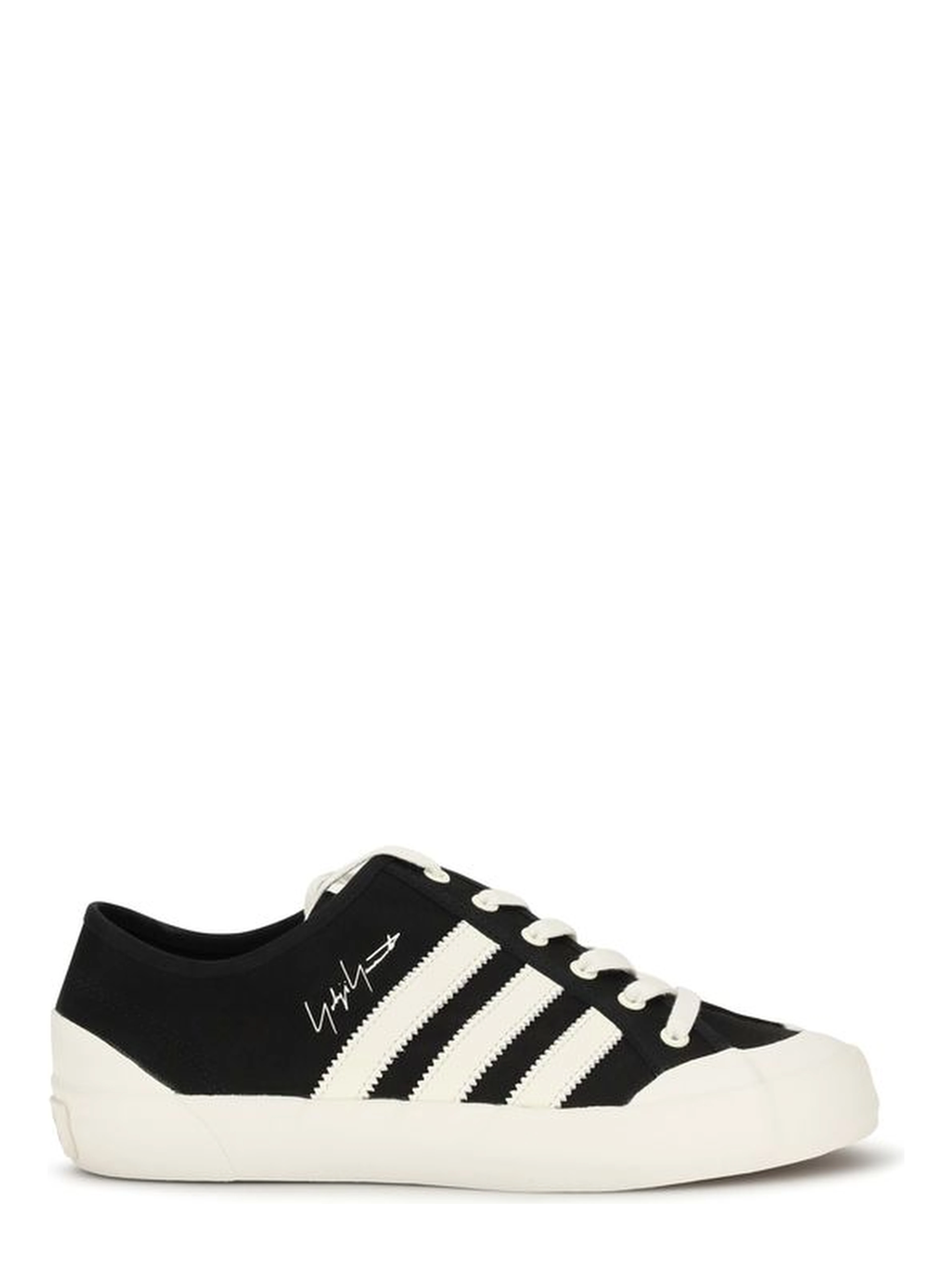 Black Fabric Low Top Sneakers