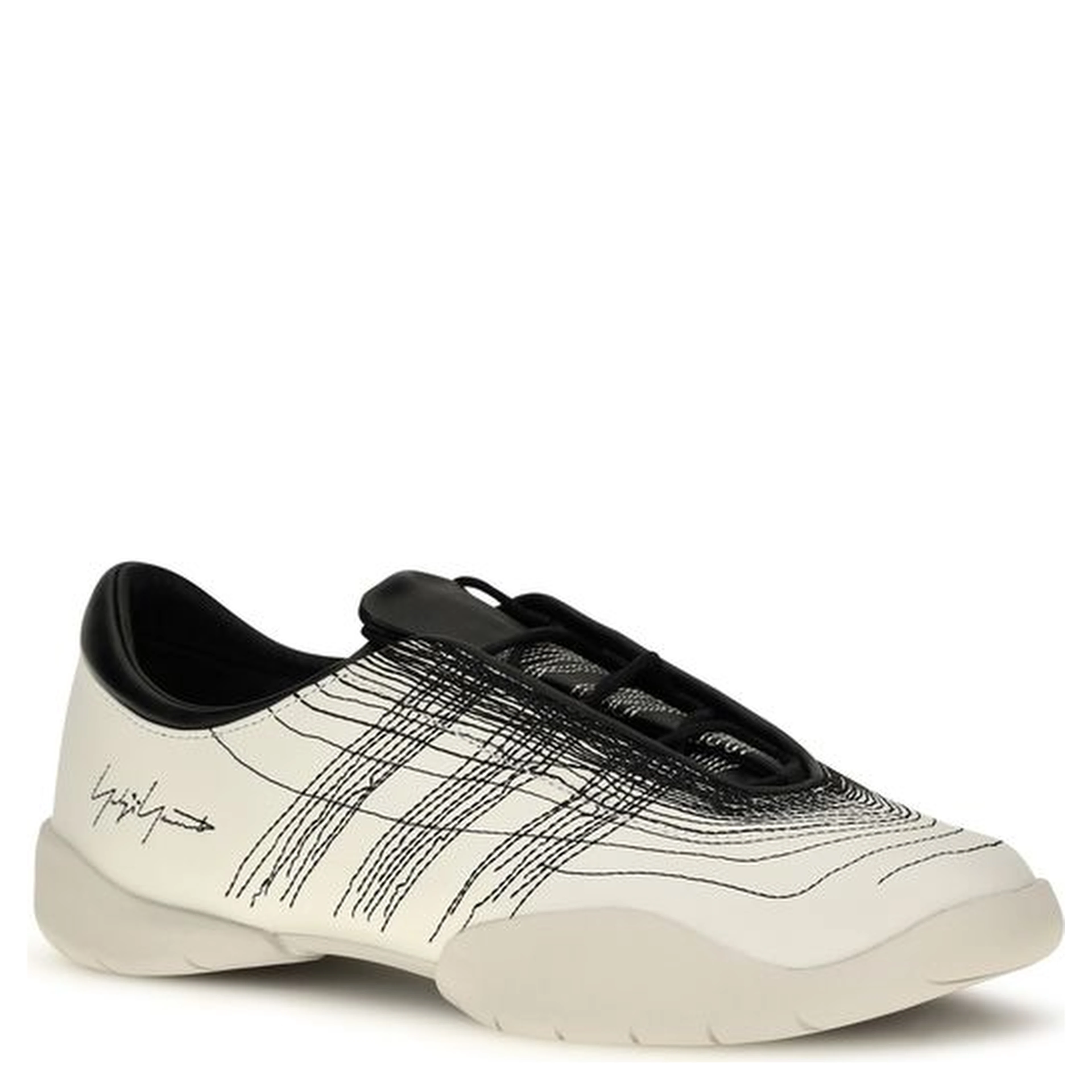 Beige Calf Leather Bos Taurus Sneakers